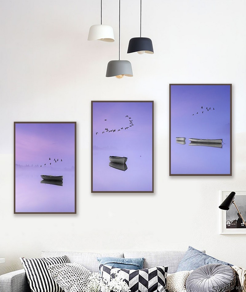 Thuyền trên sông tím CTB-005-KG